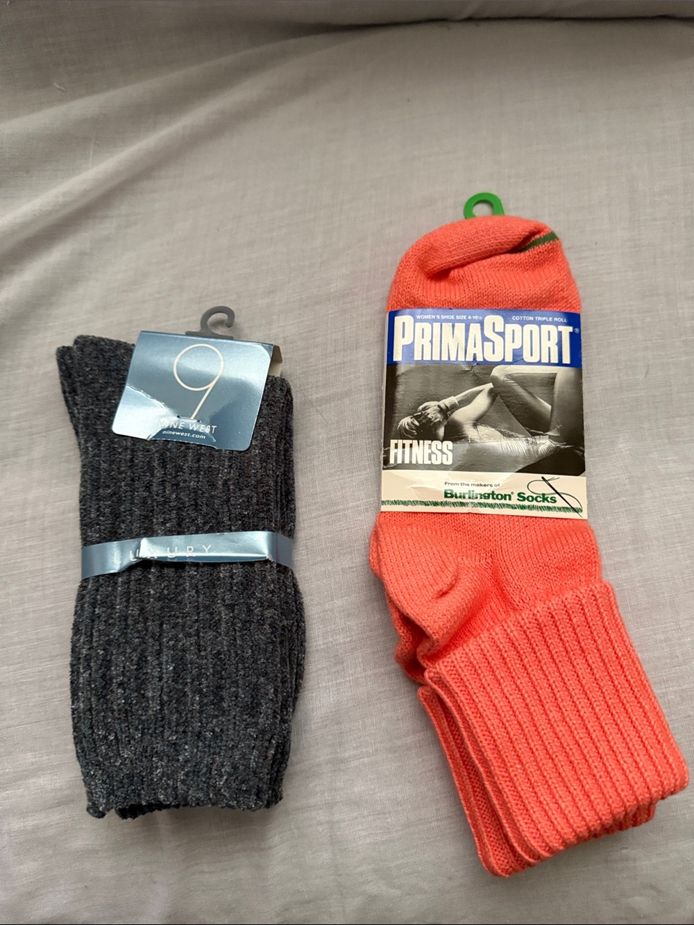 Women’s 1 pair Nine West gray & 1 pair prima sport orange